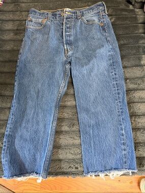 Classic Straight-Leg Blue Denim Jeans - Men